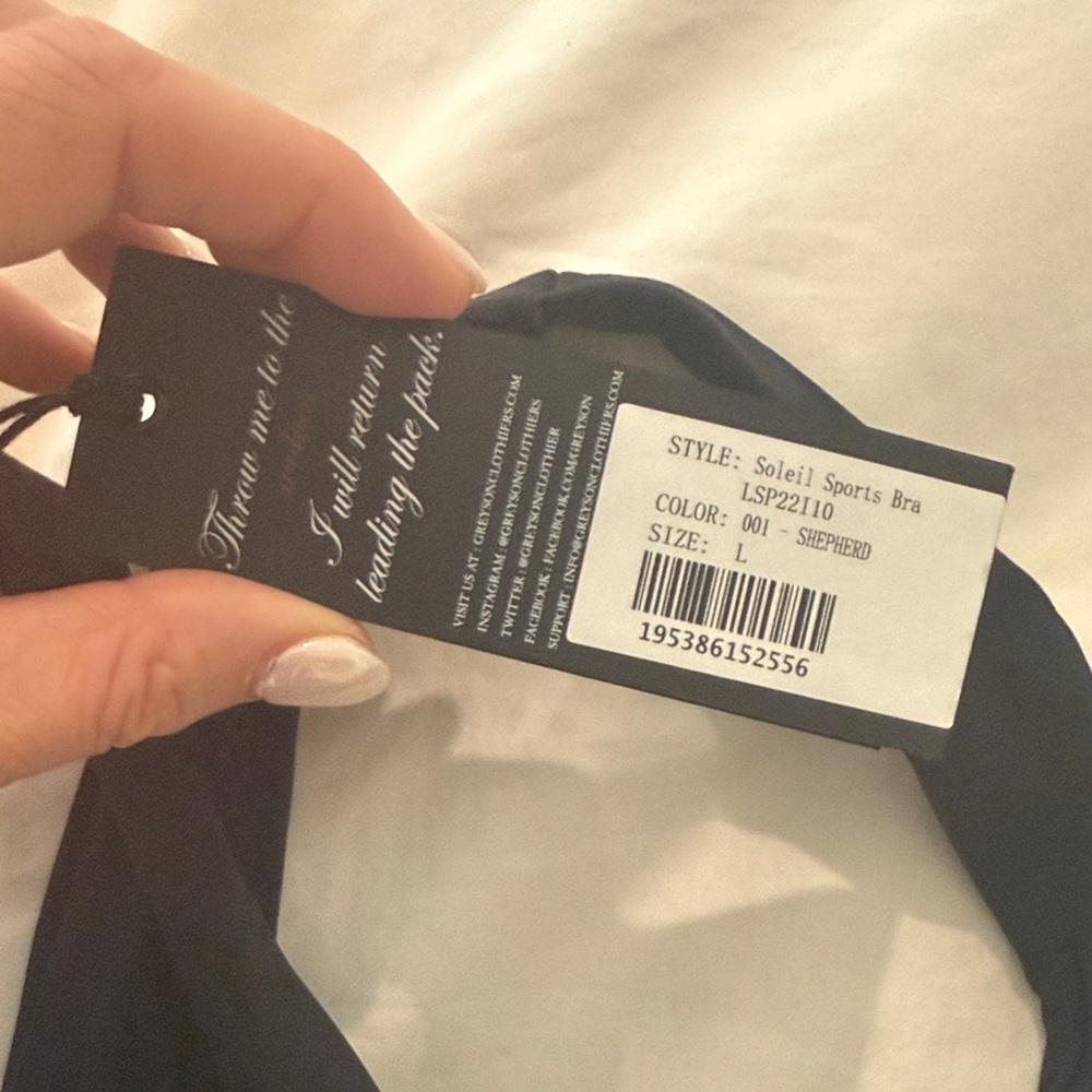 Highly Rated NWT Greyson Soleil Sports Bra sz L - Picture 4 of 7